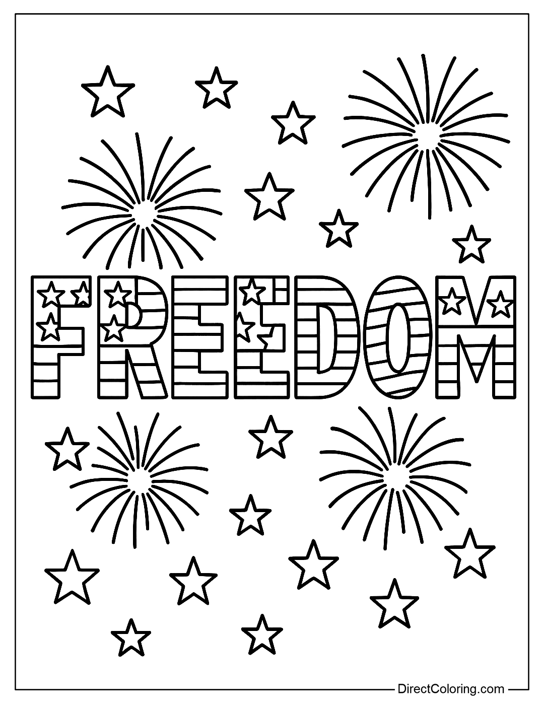 A coloring page of the word 